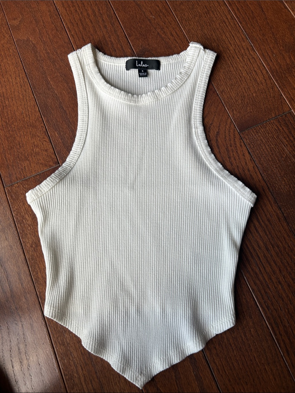 Ladies size s lulus off white ribbed Racerback tank